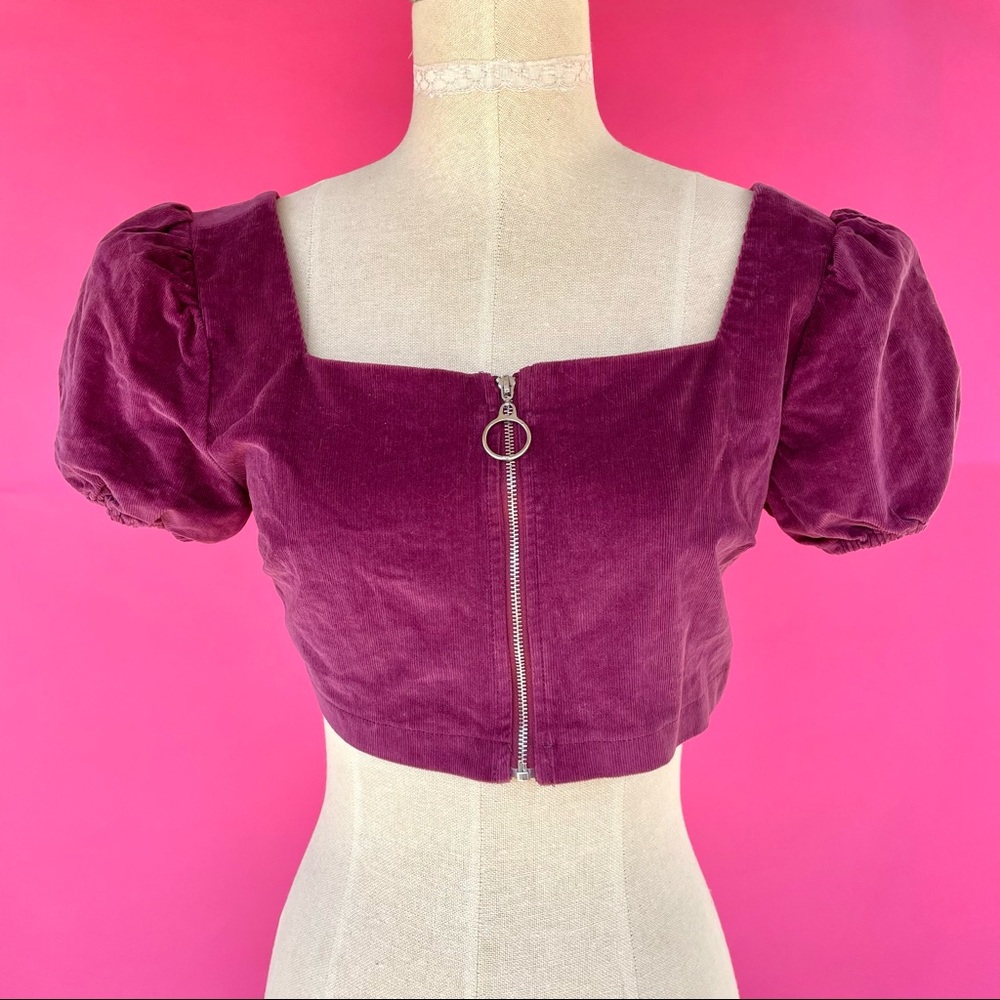 VALFRE Plum Cybil Crop Top